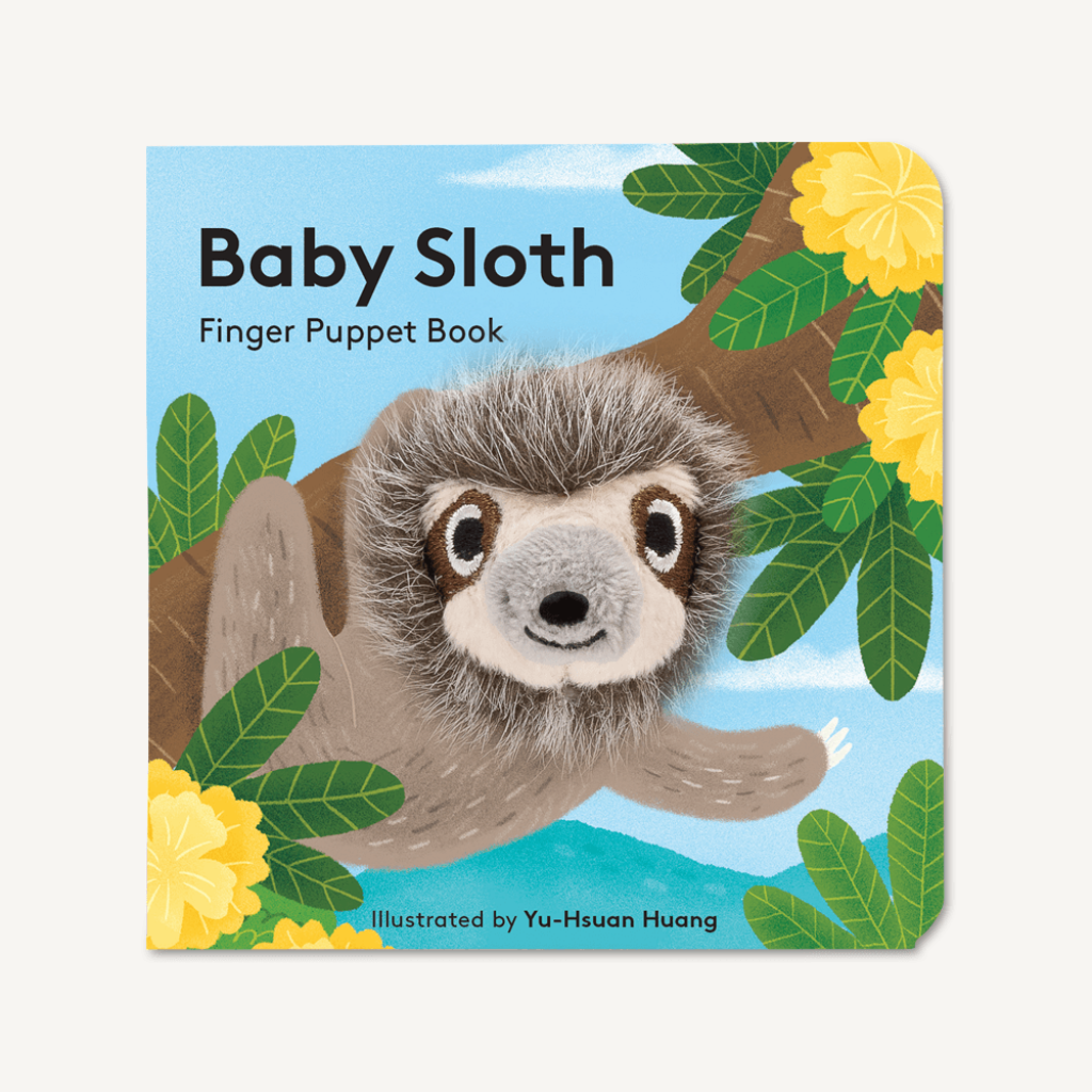 Little Finger Puppet Book - Baby Sloth Chronicle Books Books - Baby & Kids - Board Books
