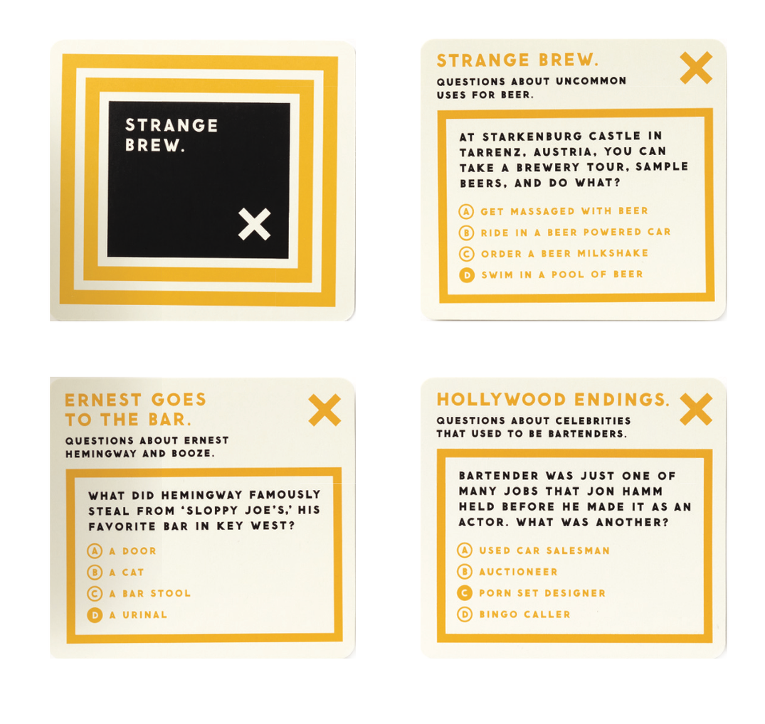 Trivial Drinking Trivia Game from Chronicle Books Brass Monkey