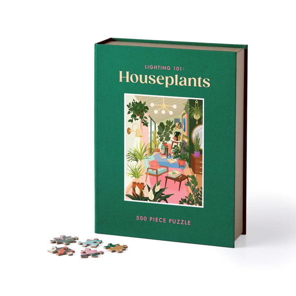 house plants vintage puzzle Lighting 101 : Houseplants 500 Piece Book Puzzle