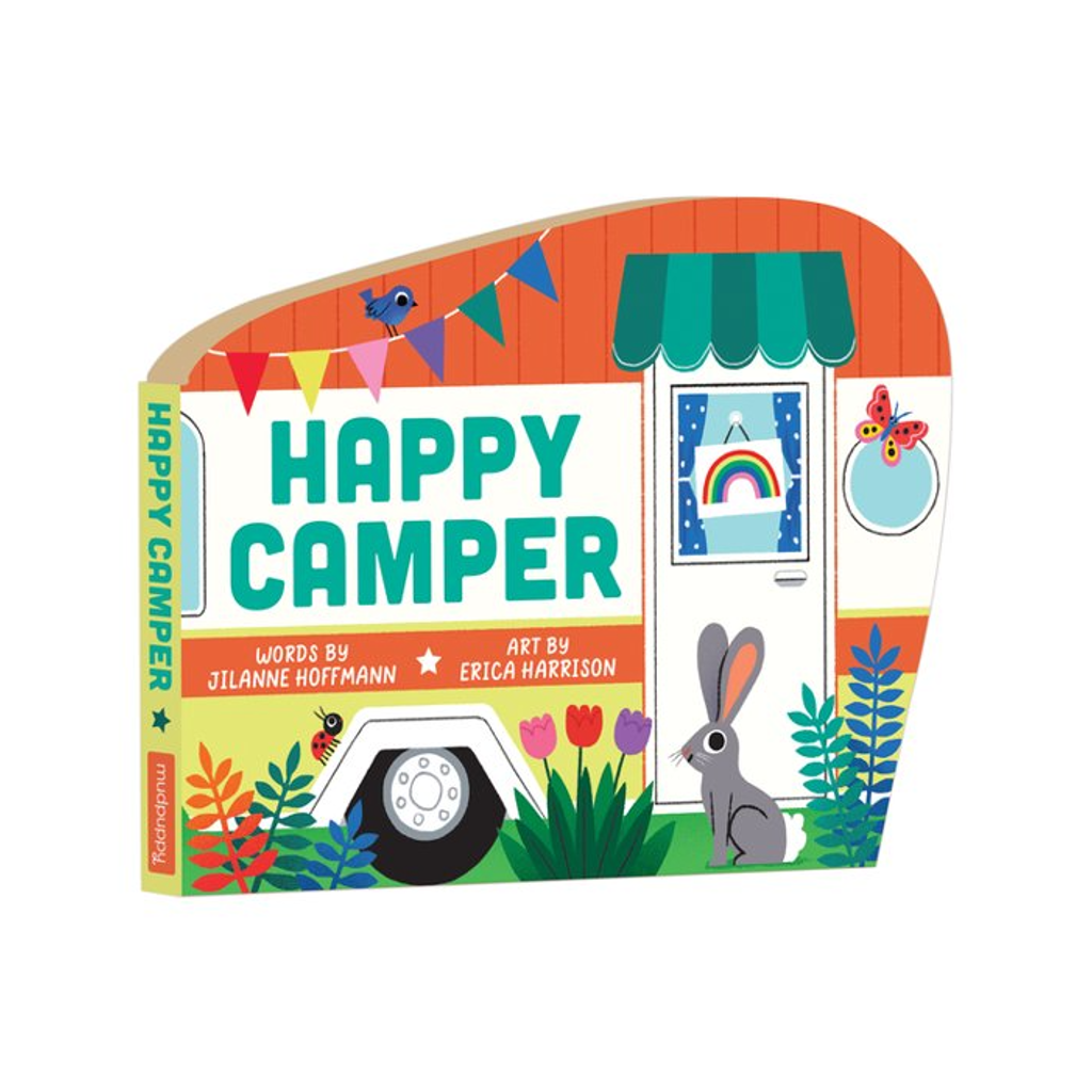 Happy Camper Shaped Board Book Chronicle Books - Mudpuppy Books - Baby & Kids - Board Books