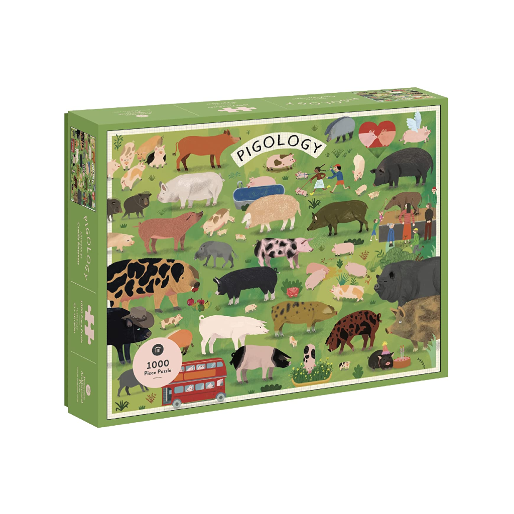 Pigology 1000 Piece Jigsaw Puzzle Chronicle Books - Princeton Architectural Press Toys & Games - Puzzles & Games - Jigsaw Puzzles