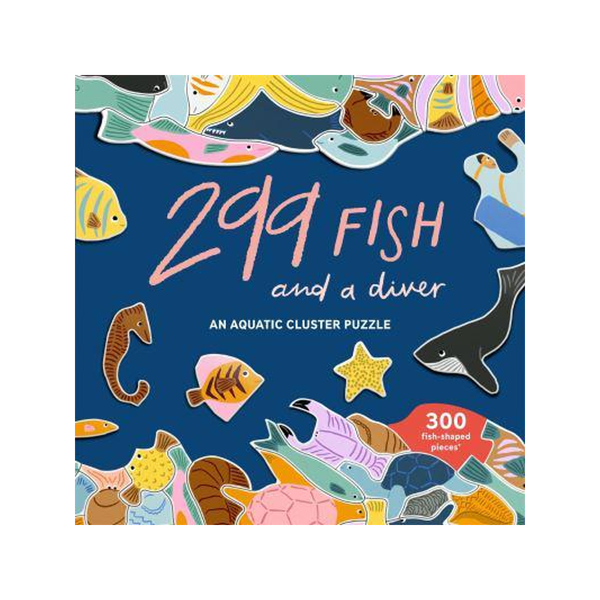 299 Fish And A Diver 300 Piece Jigsaw Puzzle 7/19 Chronicle Books Toys & Games - Puzzles & Games - Jigsaw Puzzles