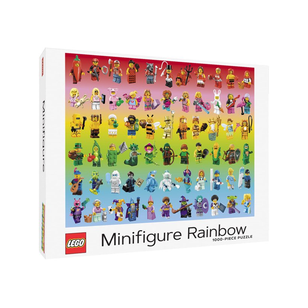 Lego Minifigure Rainbow 1000 Piece Jigsaw Puzzle from Chronicle