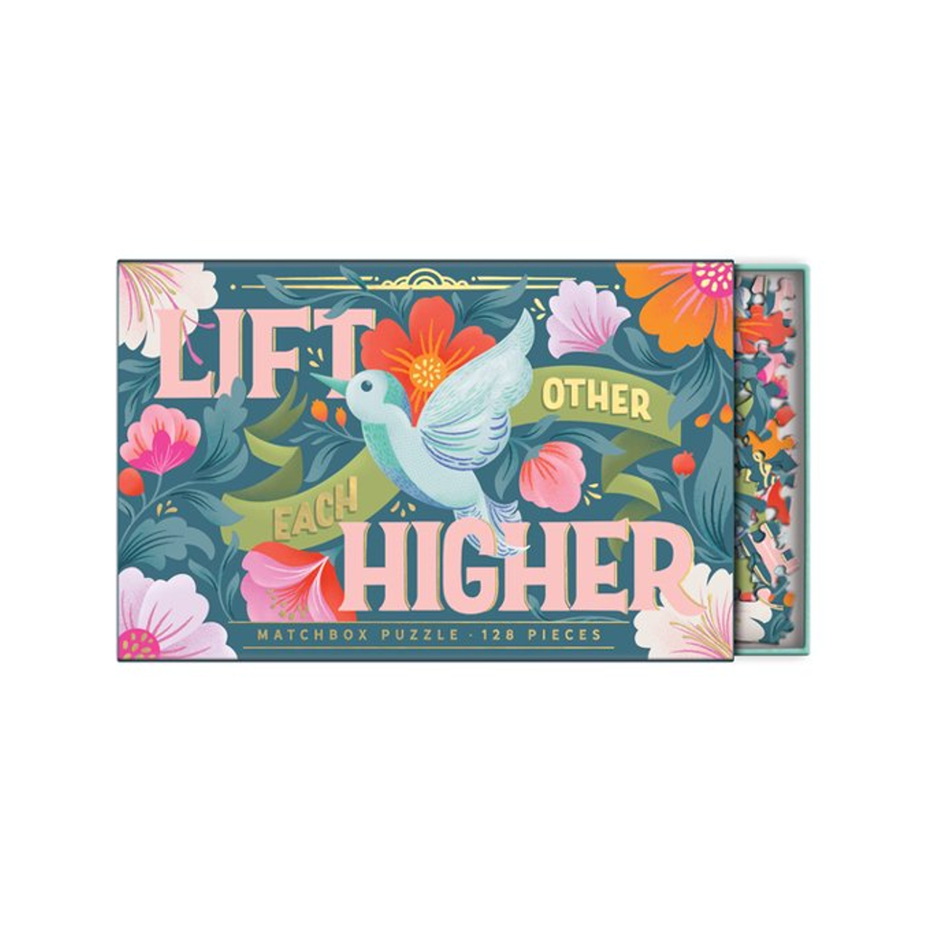 Lift Each Other Higher Matchbox 128 Piece Jigsaw Puzzle Chronicle Books Toys & Games - Puzzles & Games - Jigsaw Puzzles