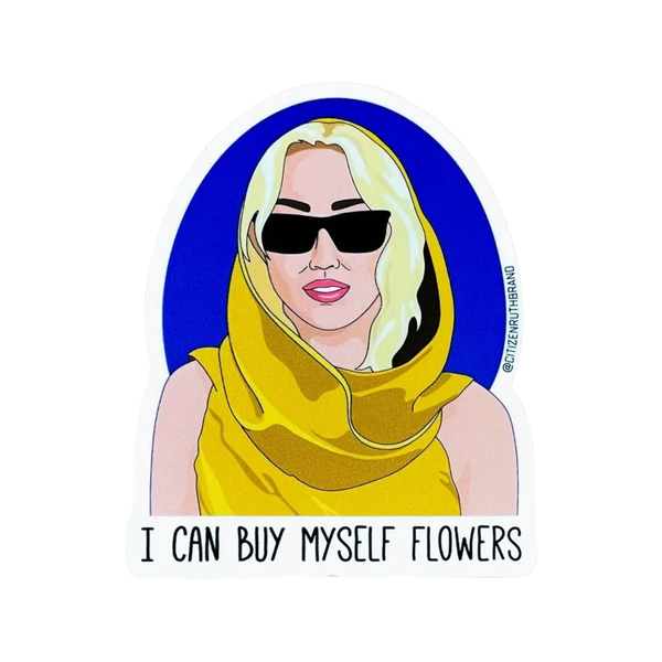Miley Cyrus Flowers Sticker Citizen Ruth Impulse - Decorative Stickers
