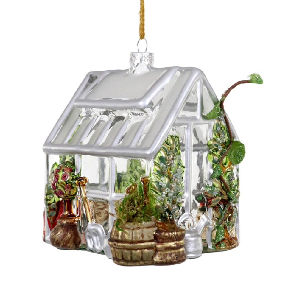 Greenhouse Glass Ornament CODY FOSTER AND CO. Holiday - Ornaments