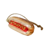Hot Dog Tiny Junk Food Glass Ornaments CODY FOSTER AND CO. Holiday - Ornaments