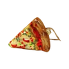 Pizza Tiny Junk Food Glass Ornaments CODY FOSTER AND CO. Holiday - Ornaments