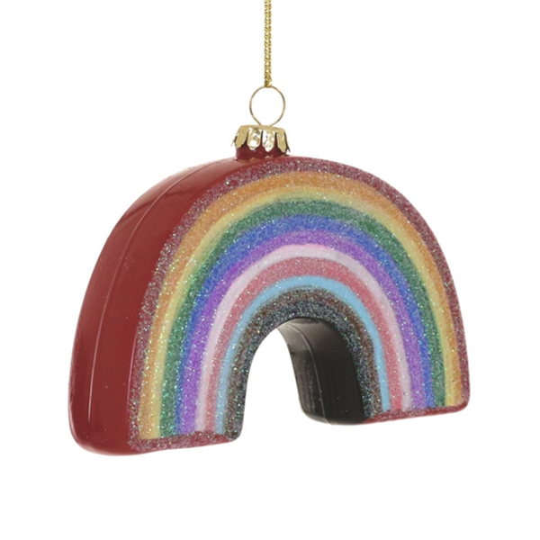 Pride Rainbow Glass Ornament CODY FOSTER AND CO. Holiday - Ornaments