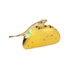 Taco Tiny Junk Food Glass Ornaments CODY FOSTER AND CO. Holiday - Ornaments