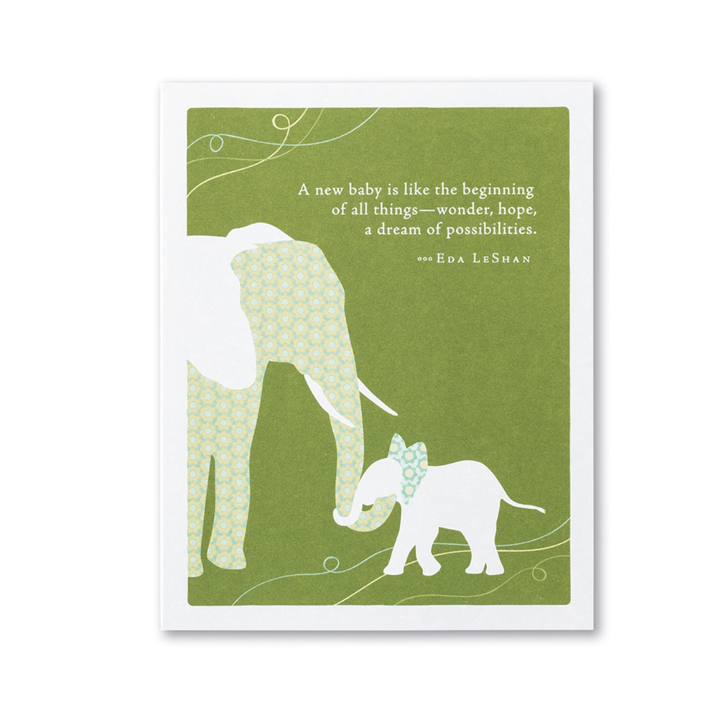 A New Baby Is Like The Beginning Of All Things New Parent Card Compendium Cards - Baby