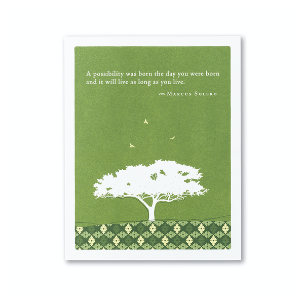 A Possibility Was Born the Day You Were Born Birthday Card Compendium Cards - Birthday