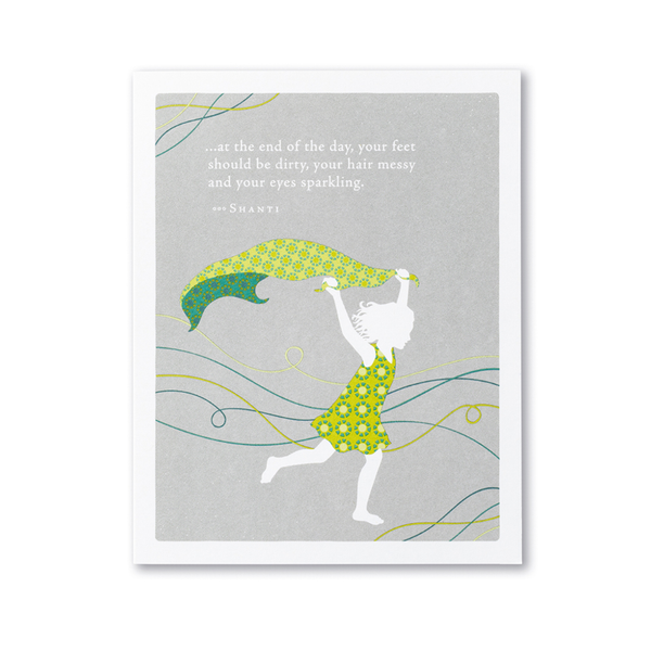 At The End Of The Day Your Feet Should Be Dirty Birthday Card Compendium Cards - Birthday