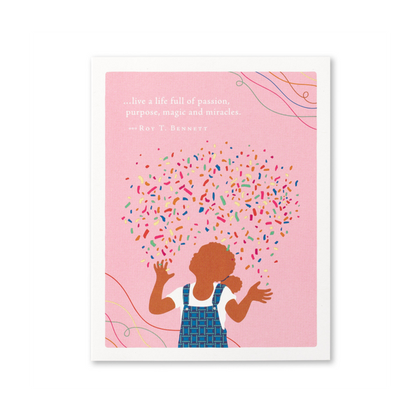 Live A Life Full Of Passion Birthday Card Compendium Cards - Birthday