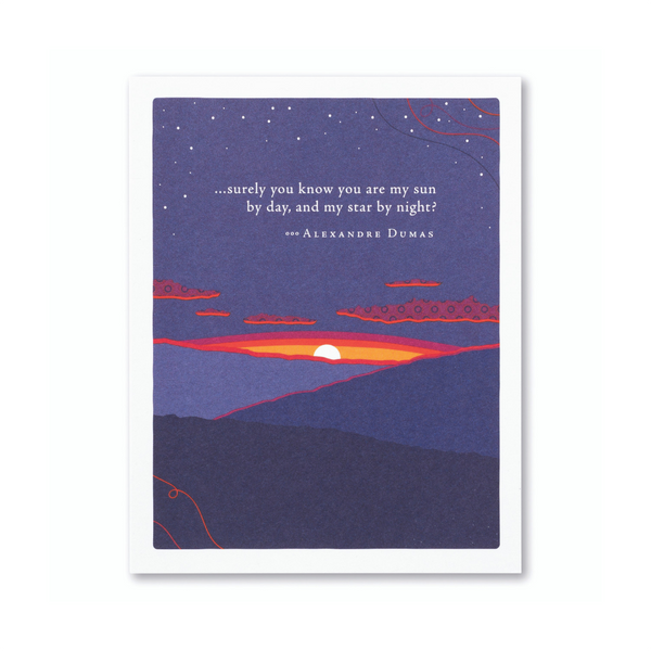 Surely You Know You Are My Sun Anniversary Card Compendium Cards - Love - Anniversary