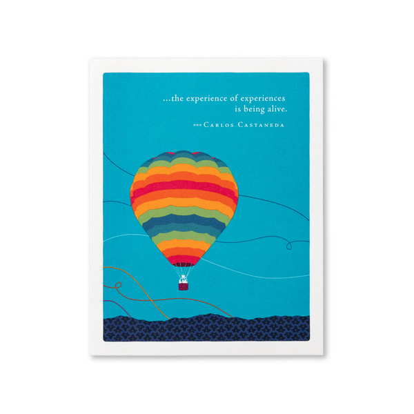 The Experience Of Experience Hot Air Balloon Retirement Card Compendium Cards - Retirement
