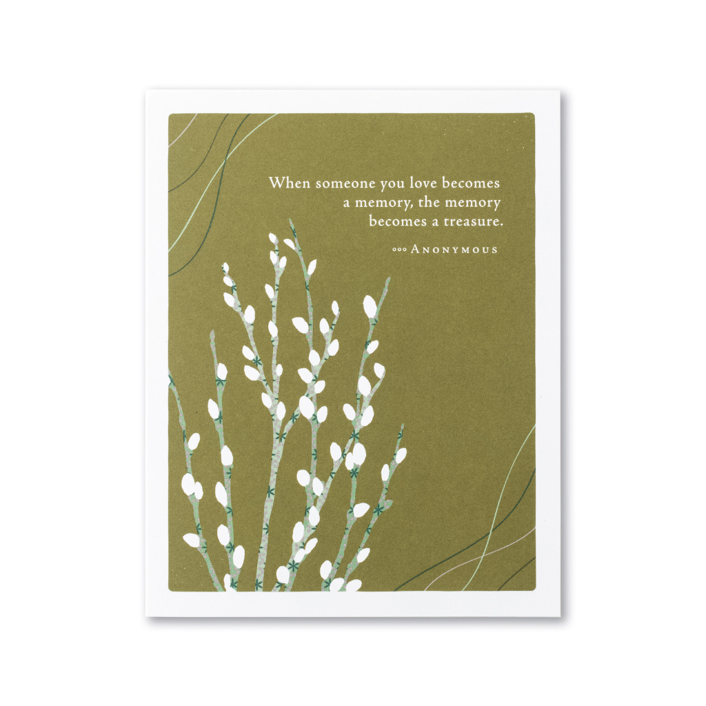 When Someone You Love Becomes A Memory Sympathy Card Compendium Cards - Sympathy