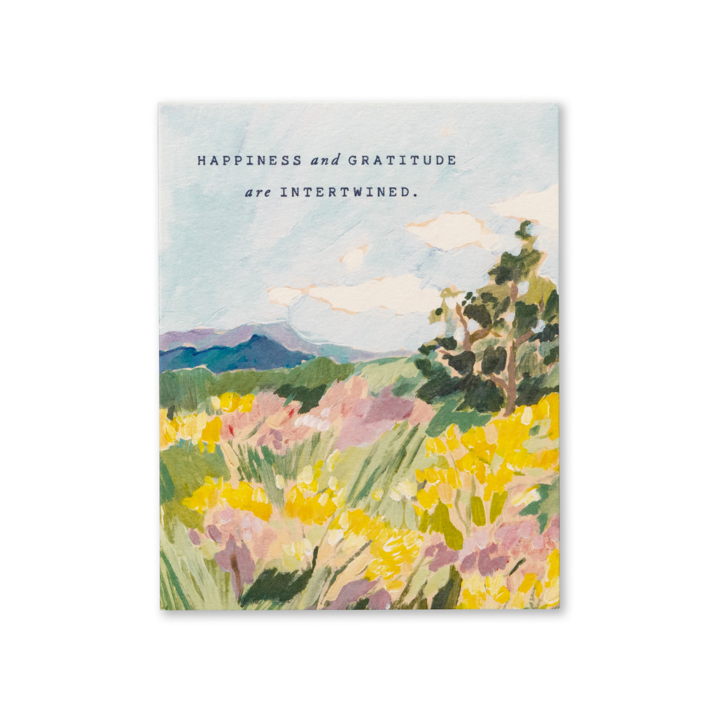 Happiness And Gratitude Are Intertwined Thank You Card Compendium Cards - Thank You