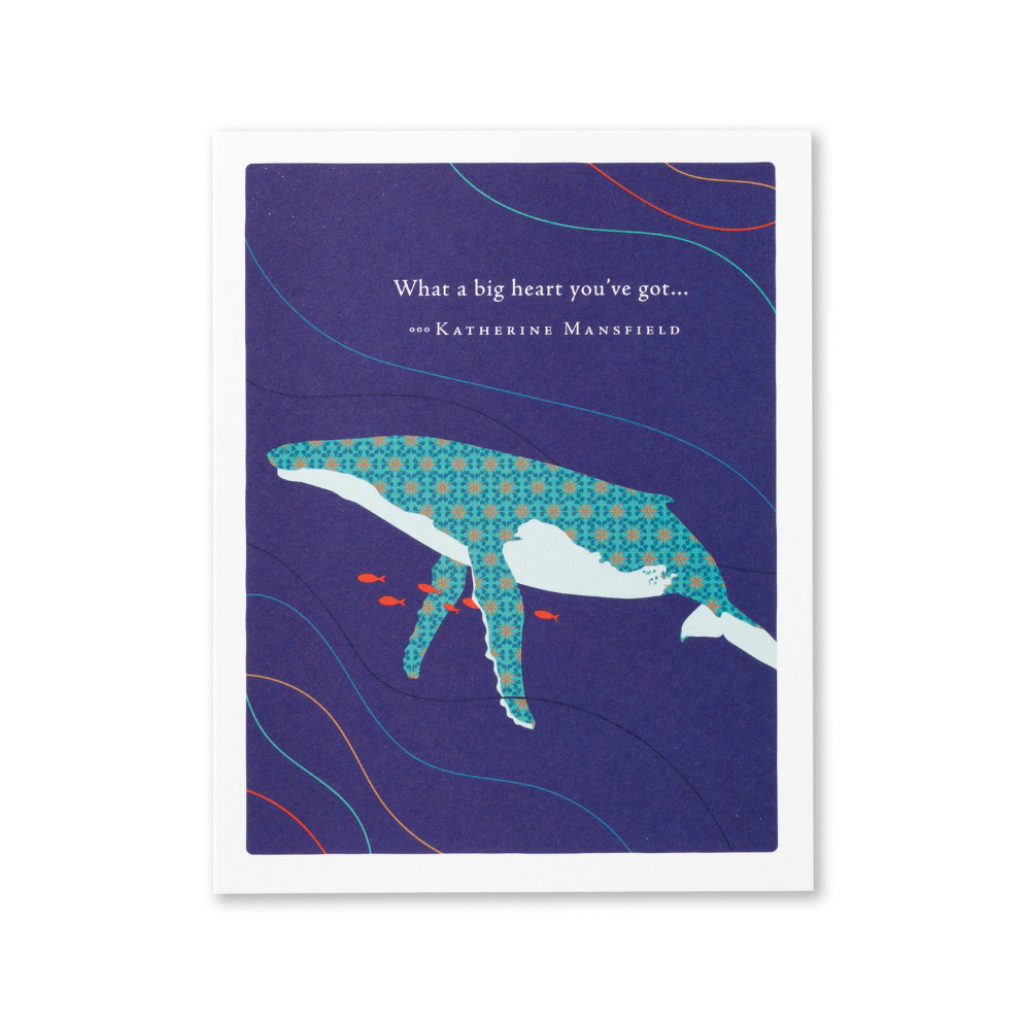 What A Big Heart You've Got Whale Thank You Card Compendium Cards - Thank You