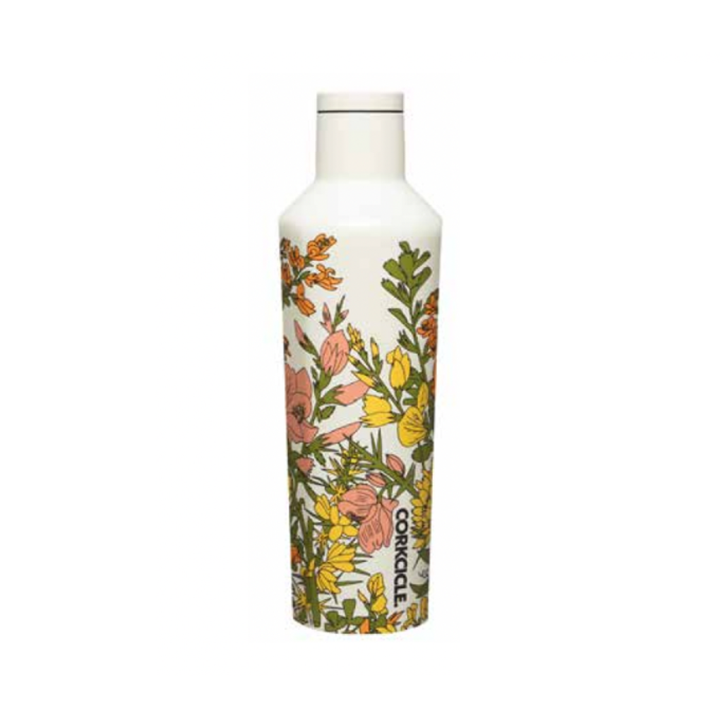 CANTEEN 16OZ. Corkcicle - Wildflower Collection - Cream Corkcicle Home - Mugs & Glasses - Reusable