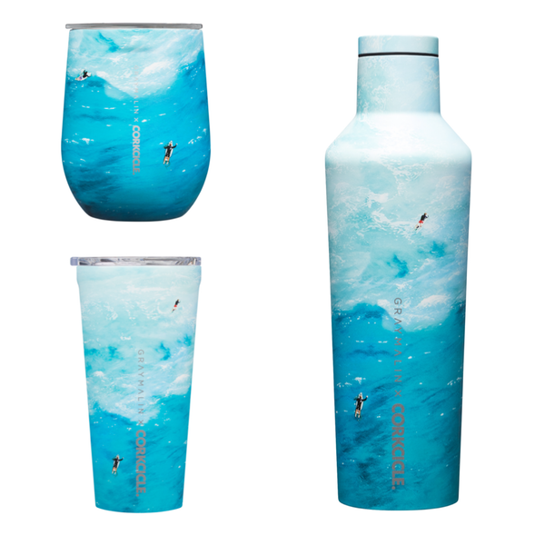 Corkcicle - Gray Malin - Newport Beach Surfers Collection Corkcicle Home - Mugs & Glasses - Reusable