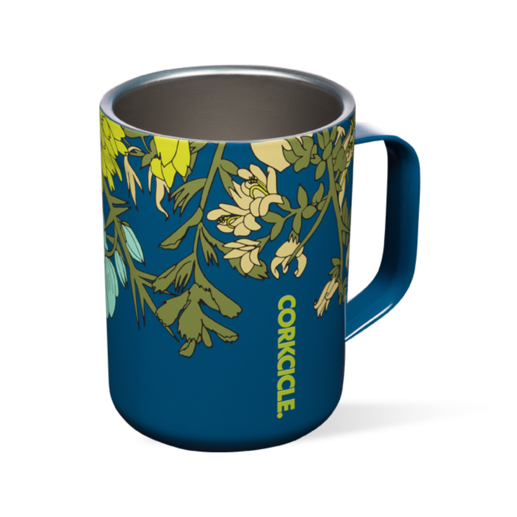 Corkcicle - Wildflower Collection - Blue Corkcicle Home - Mugs & Glasses - Reusable