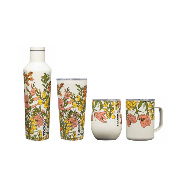 Corkcicle - Wildflower Collection - Cream Corkcicle Home - Mugs & Glasses - Reusable