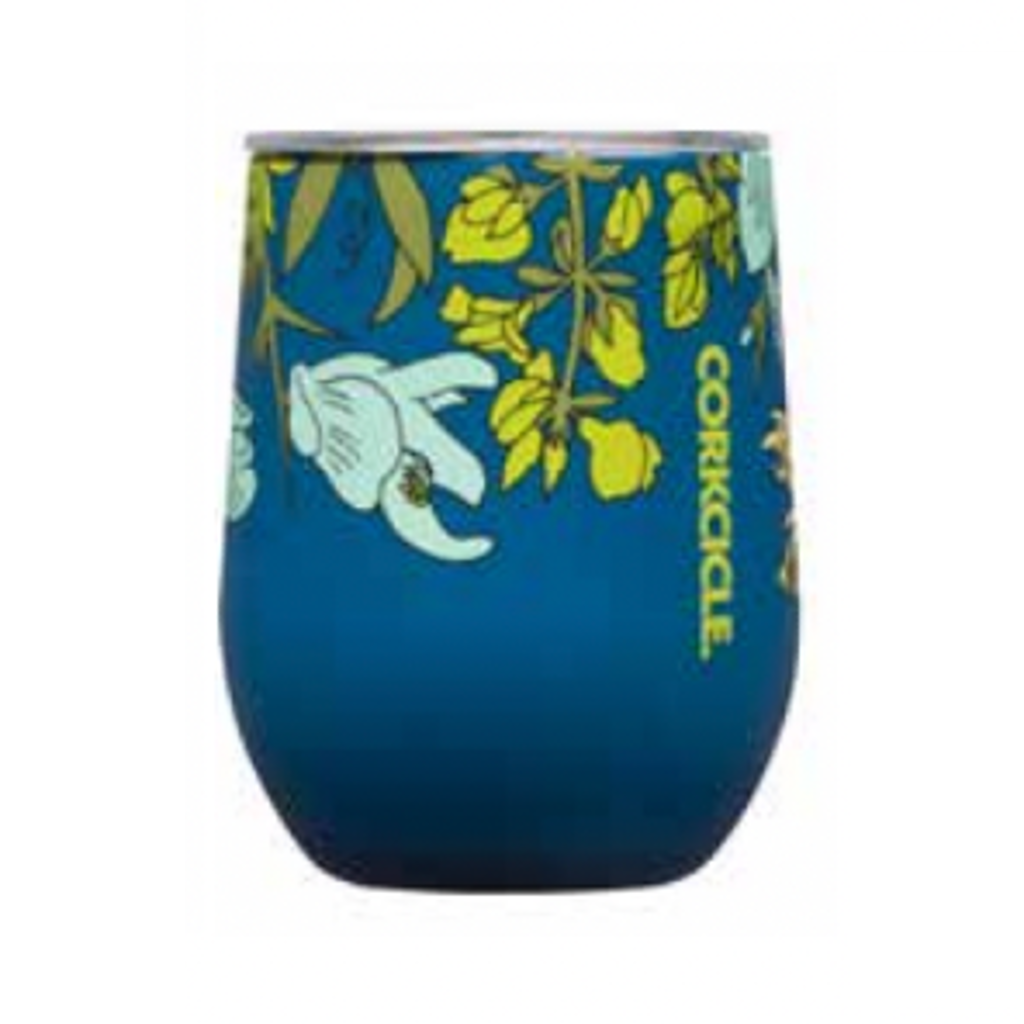 STEMLESS 12OZ. Corkcicle - Wildflower Collection - Blue Corkcicle Home - Mugs & Glasses - Reusable
