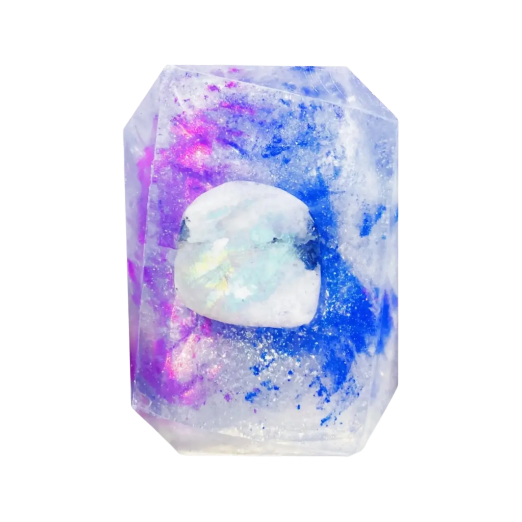 Moon Child Rainbow Moonstone Crystal Infused Bar Soap Crystal Bar Soap Home - Bath & Body - Soap