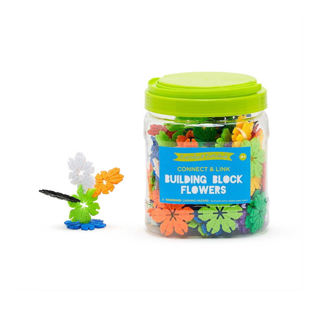 Flowers Bucketful Building Shapes Toy Cupcakes & Cartwheels Toys & Games - Building Toys