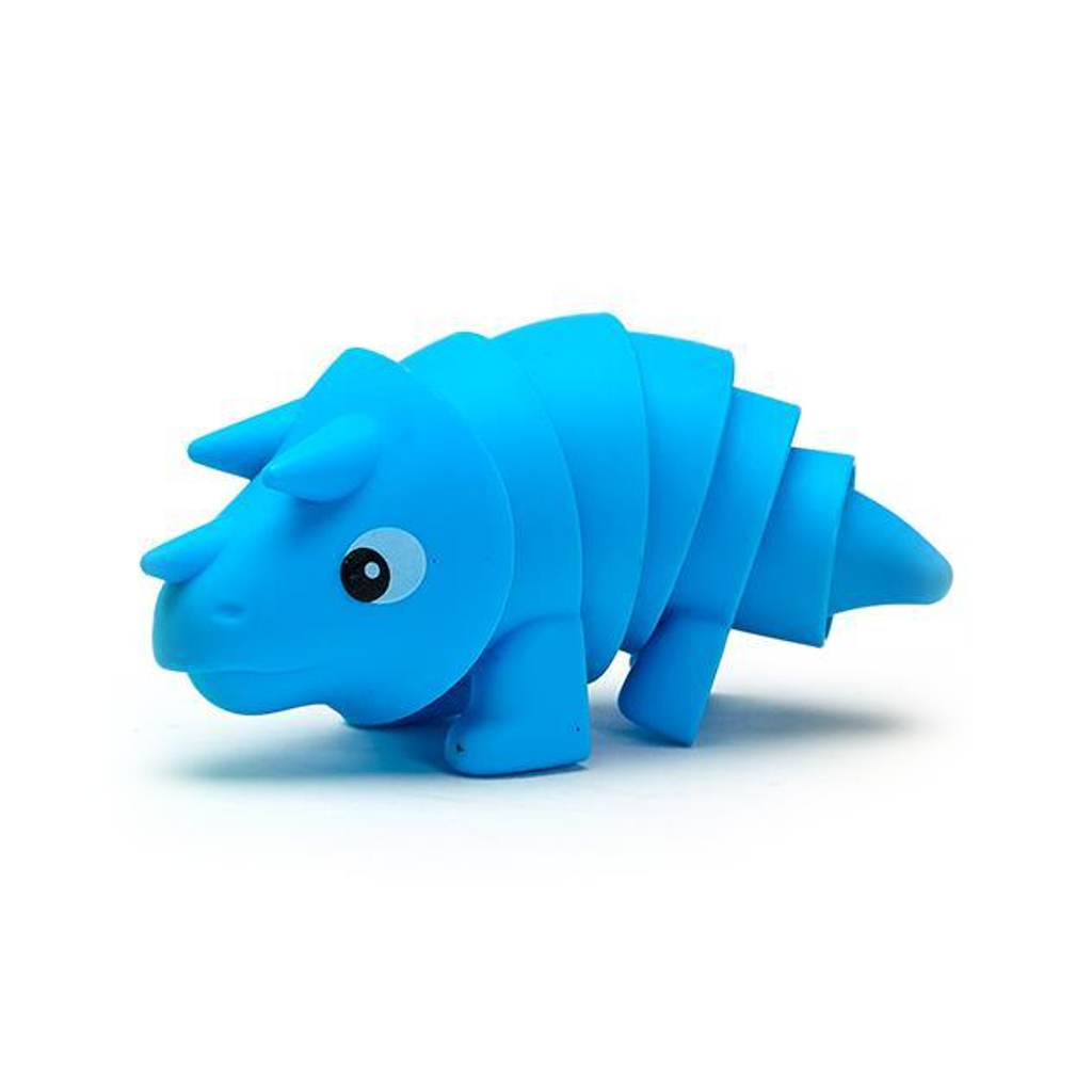 Blue Triceratops Twist Fidget Cupcakes & Cartwheels Toys & Games - Fidget Toys