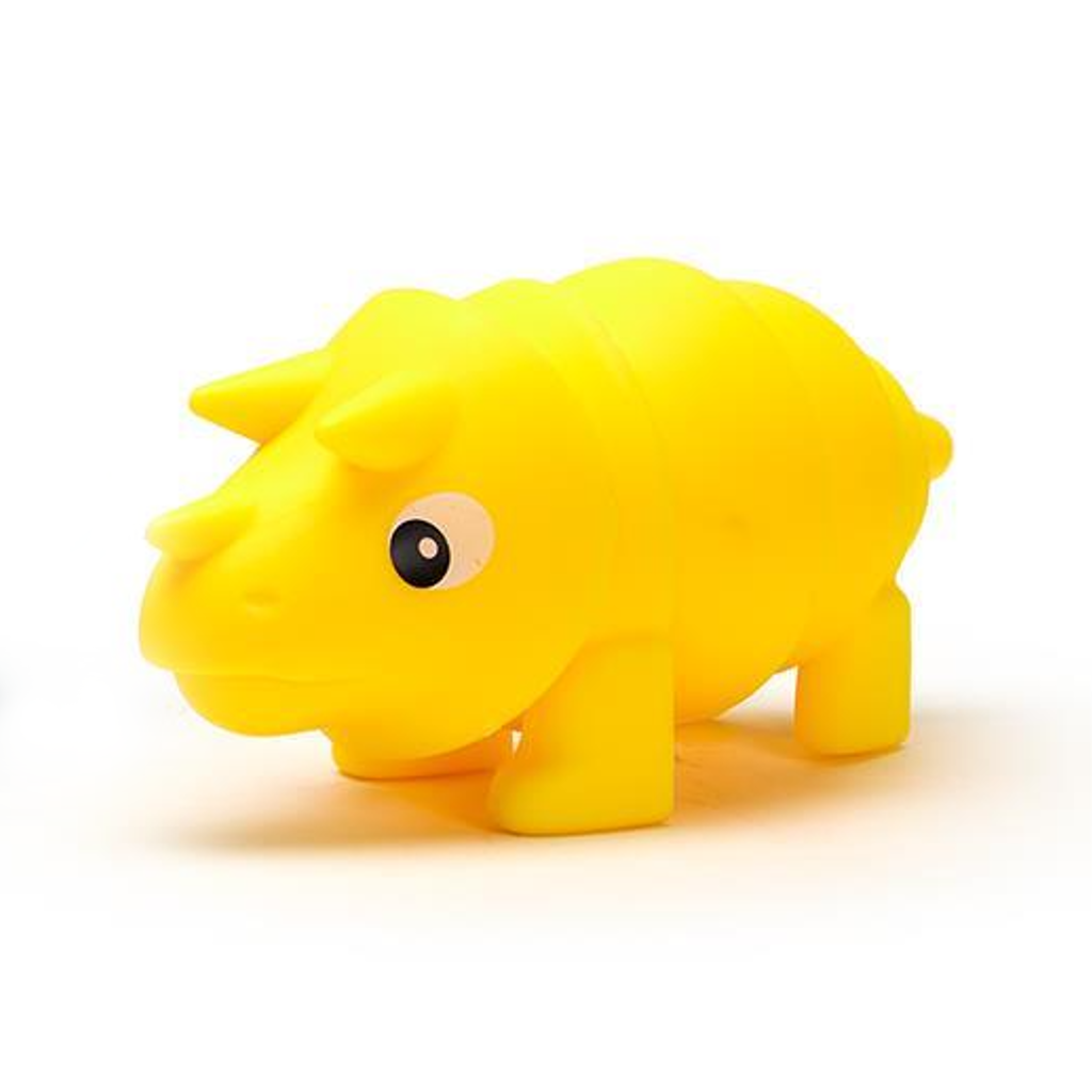 Yellow Triceratops Twist Fidget Cupcakes & Cartwheels Toys & Games - Fidget Toys