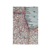 Chicago Map Tea Towel Daisy Mae Designs Home - Kitchen & Dining - Kitchen Cloths & Dish Towels