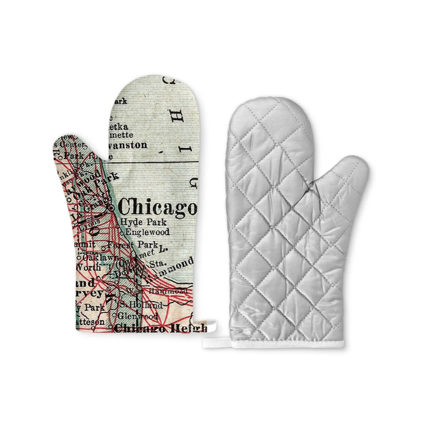 Chicago Map Oven Mitt Daisy Mae Designs Home - Kitchen - Oven Mitts & Pot Holders