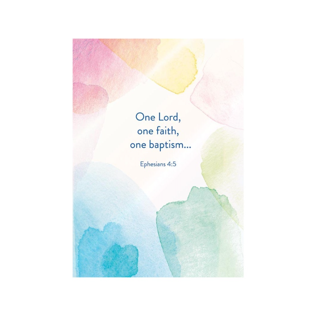 Rainbow Watercolor Baptism Card Design Design Cards - Baby - Baptism & Christening