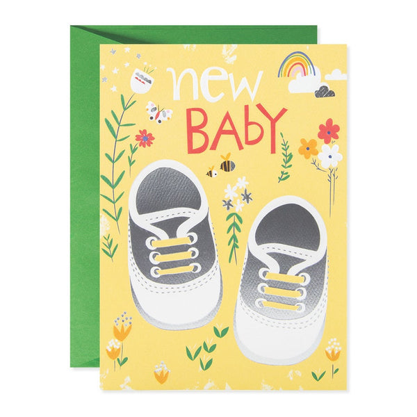 New Baby Booties Baby Card Design Design Cards - Baby