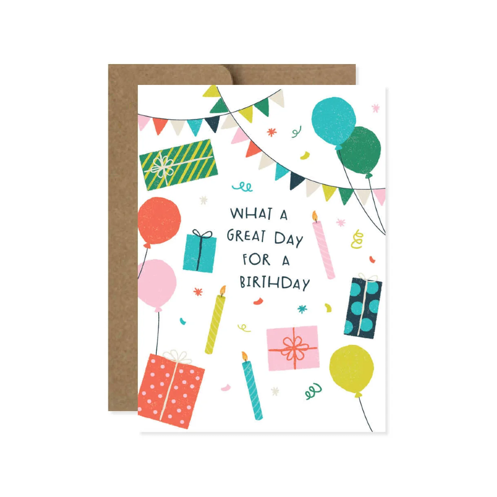 Great Day For A Birthday Birthday Card Design Design Cards - Birthday