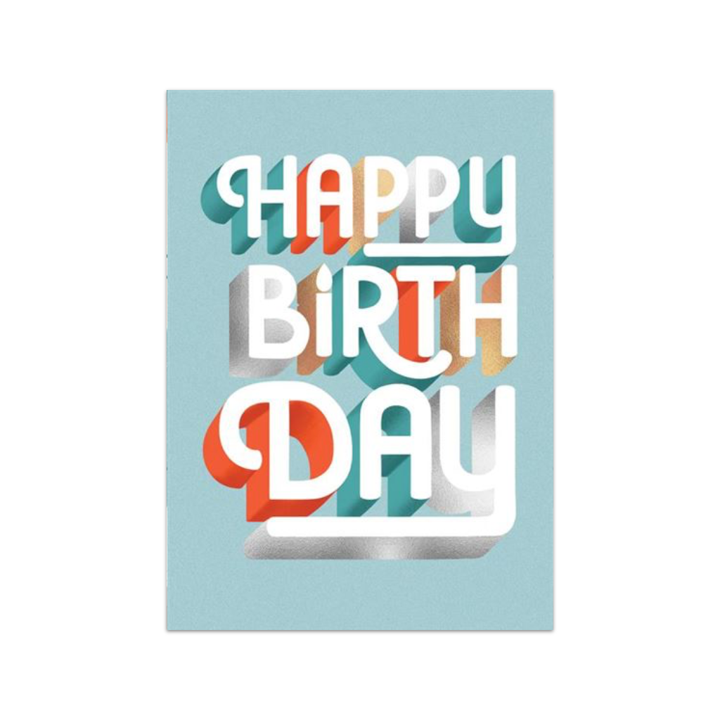 Mod Lettering Birthday Card Design Design Cards - Birthday