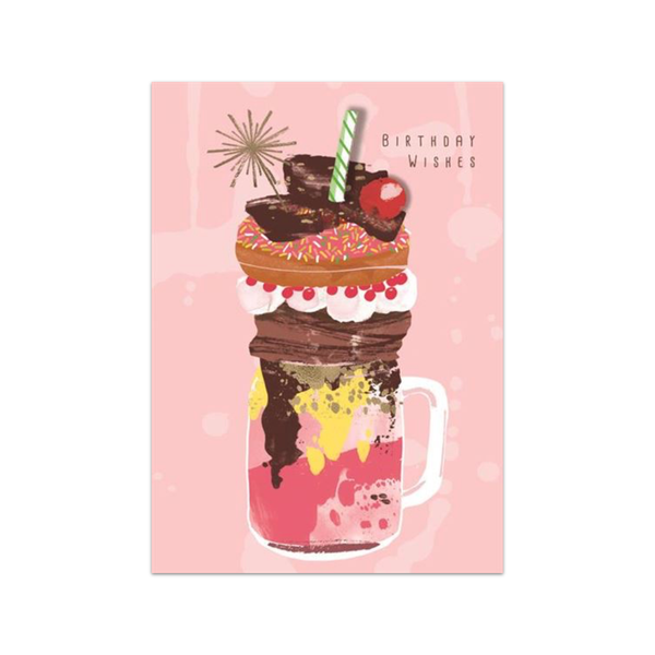Monster Milkshake Birthday Card Design Design Cards - Birthday