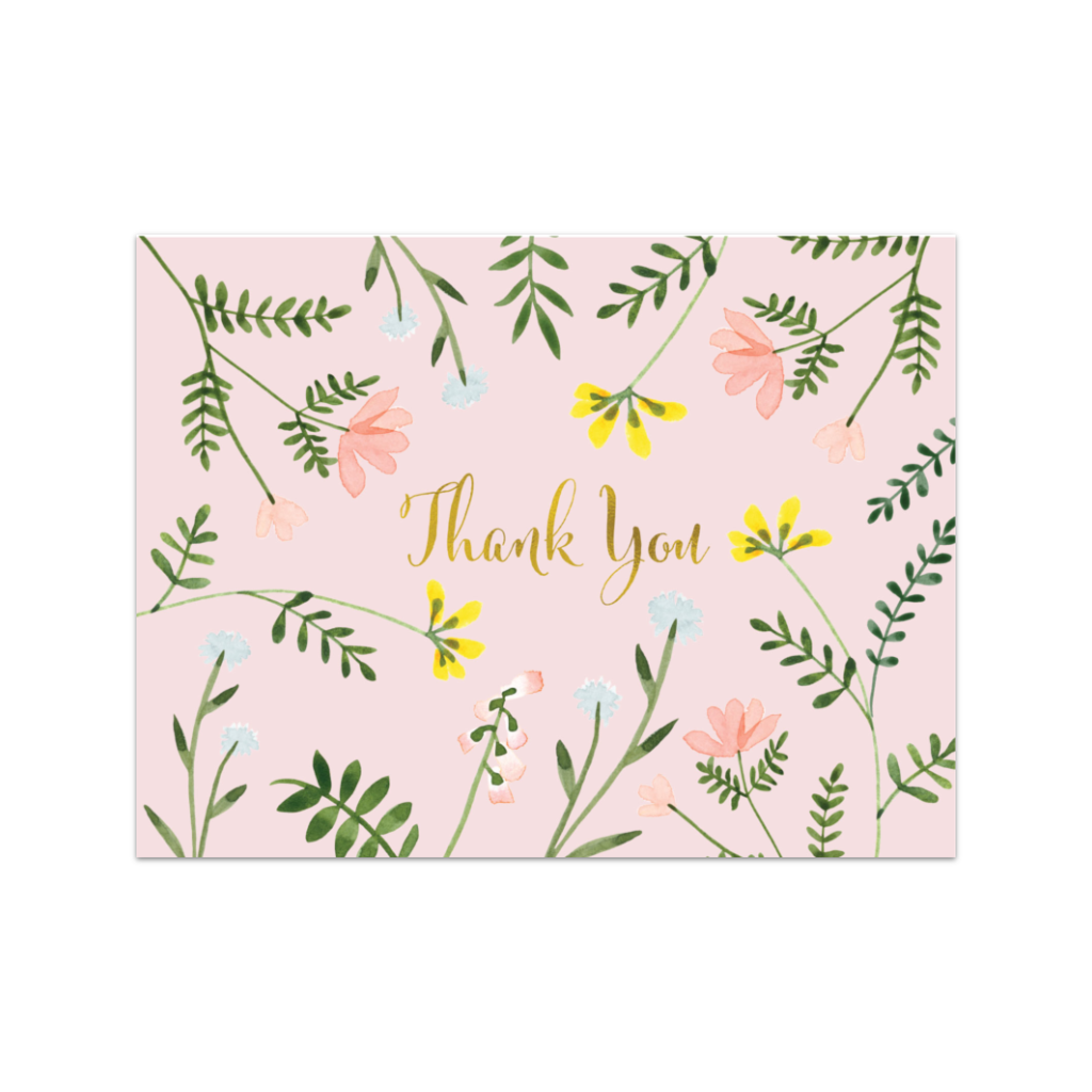 DES BOXED CARDS THANK YOU WILDFLOWER GARDEN Design Design Cards - Boxed Cards - Thank You