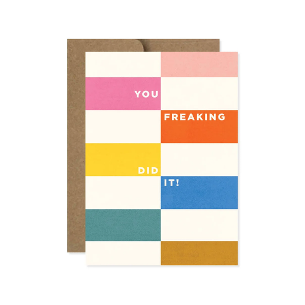 You Freaking Did It Congratulations Card Design Design Cards - Congratulations