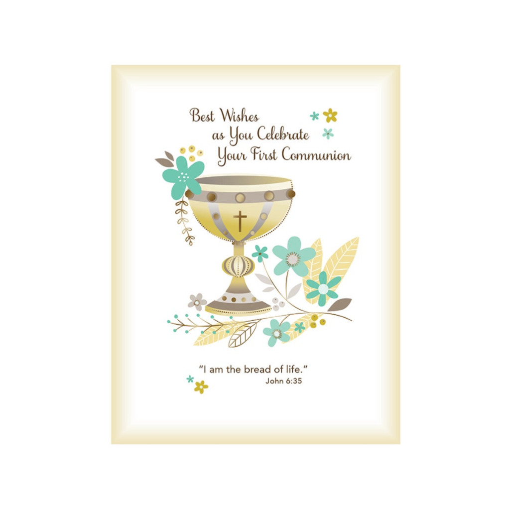 Ornate Chalice First Communion Card Design Design Cards - First Communion