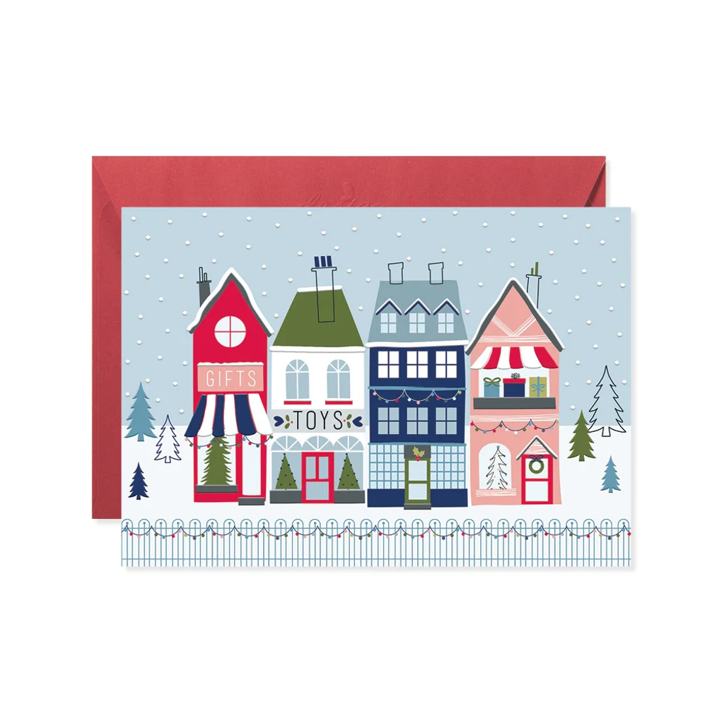 Merry Main Street Christmas Card Design Design Cards - Holiday - Christmas