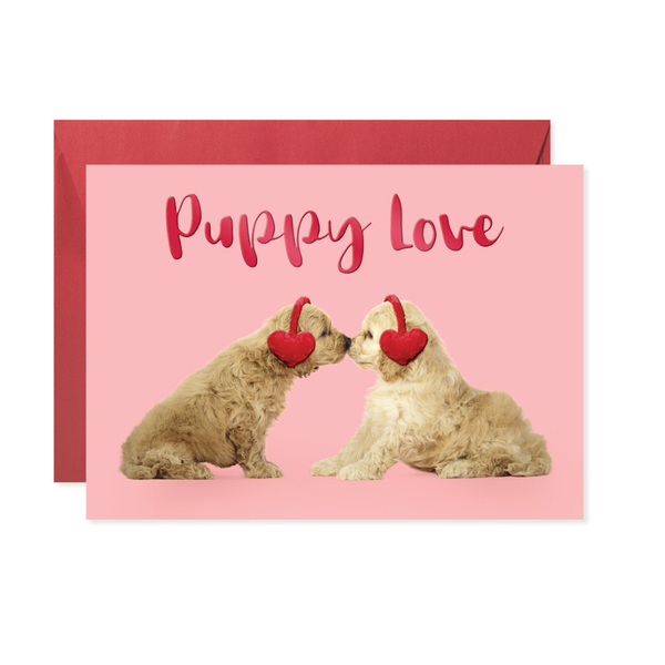 Puppy Love Nose Smooch Valentine's Day Card Design Design Cards - Holiday - Valentine's Day