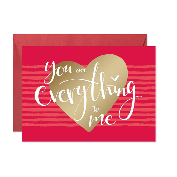 You Are Everything To Me Valentine's Day Card Design Design Cards - Holiday - Valentine's Day