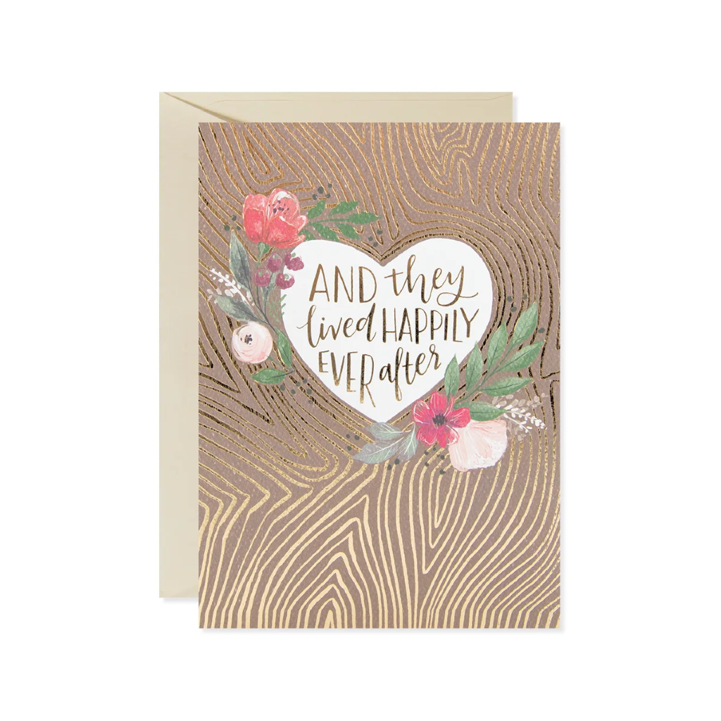 DES CARD ANNIVERSARY TREE CARVING EVER AFTER Design Design Cards - Love - Anniversary
