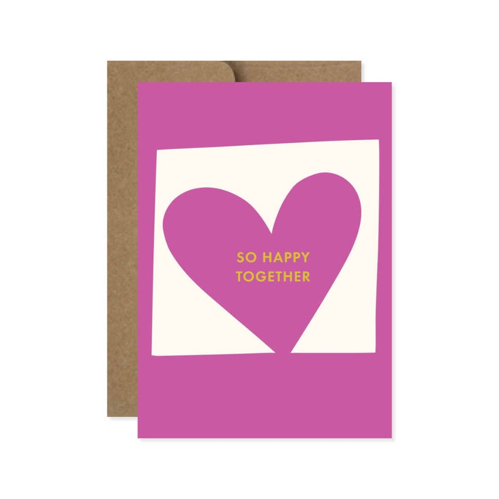 Happy Heart Cut Paper Anniversary Card Design Design Cards - Love - Anniversary
