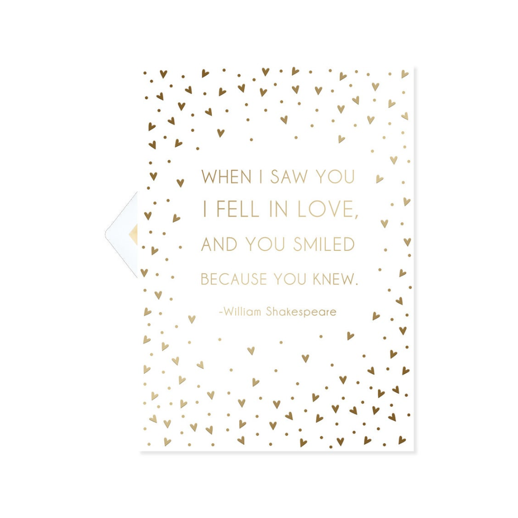 Shakespeare Love Quote Design Design Cards - Love - Anniversary