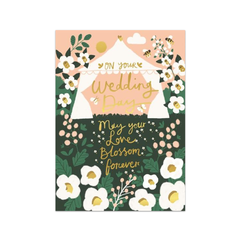 May Your Love Blossom Forever Wedding Card Design Design Cards - Love - Wedding