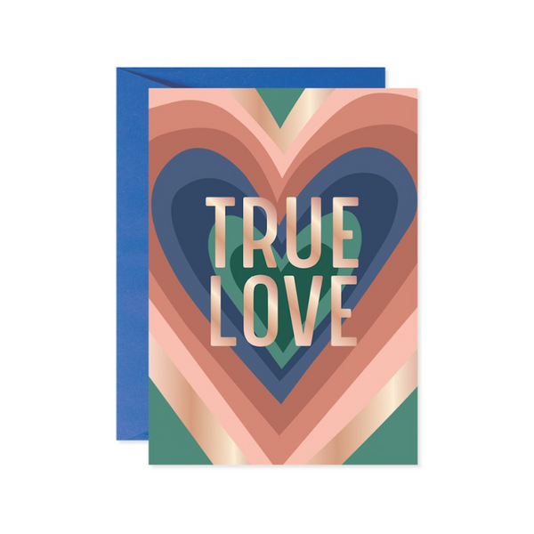 True Love Multiple Hearts Wedding Card Design Design Cards - Love - Wedding